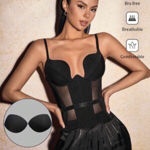 Top Mesh Negro