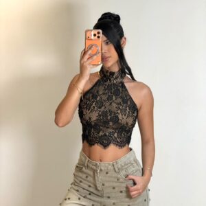 Top Encaje Negro