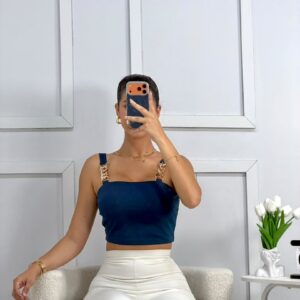 Top Azul Elegance