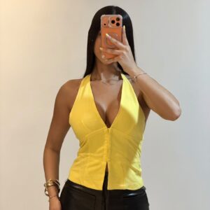 Top Halter Amarillo