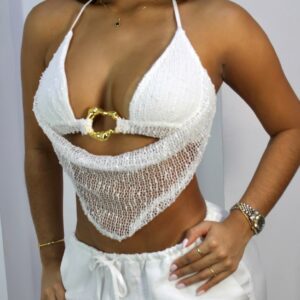 Top Crochet Blanco