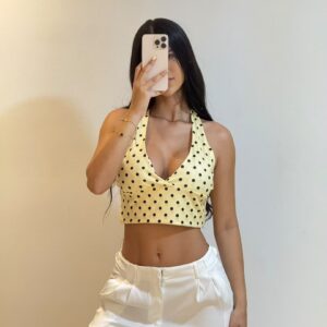 Top Lunares Amarillo