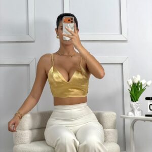 Top Satin Dorado
