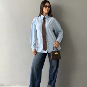 Blusa baby blue botones
